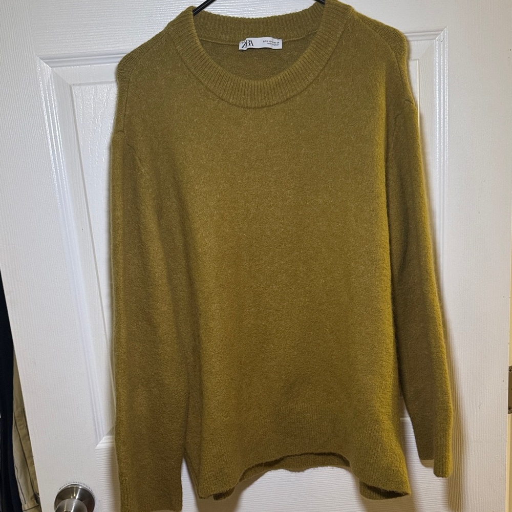 Zara Mustard Knit Pullover